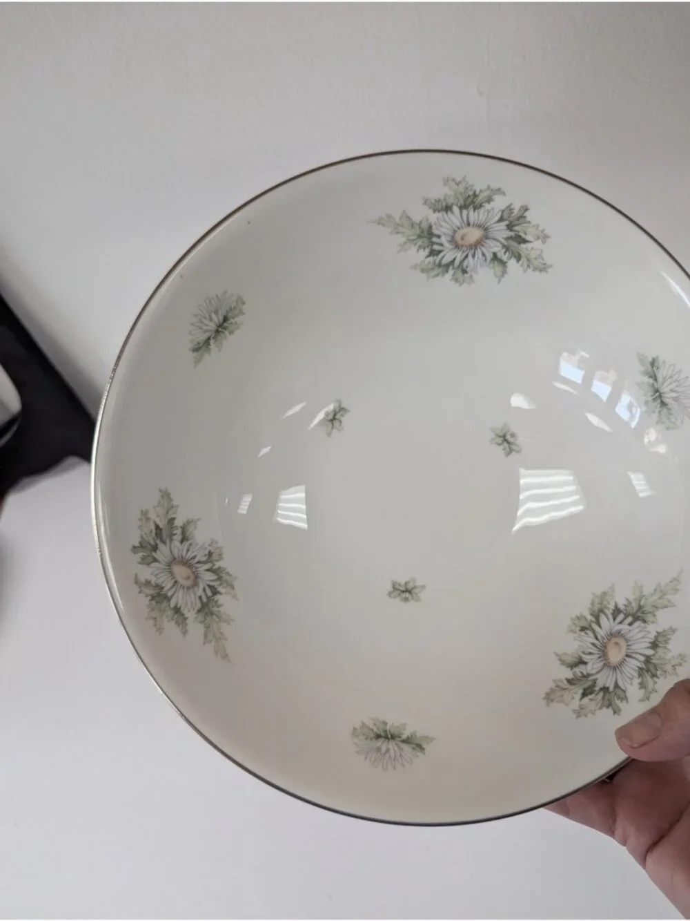 Franconia Silver Thistle Large Vegetable Serving Bowl 9 3/8